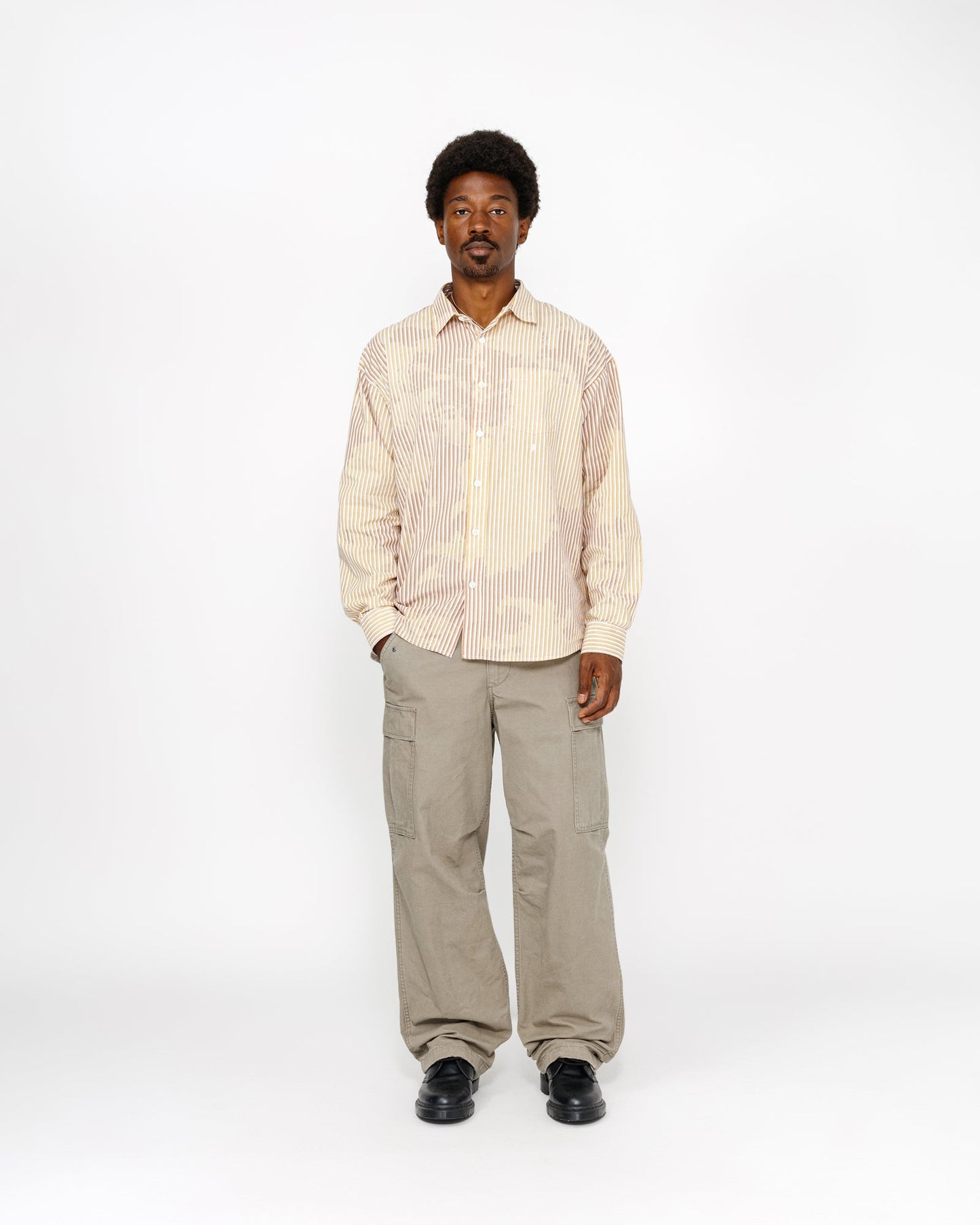 CHEMISE CLASSIQUE LS POPELINE DÉLAVÉE