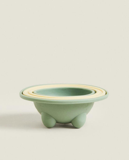 SILICONE EGG CUP WITH PLANETS