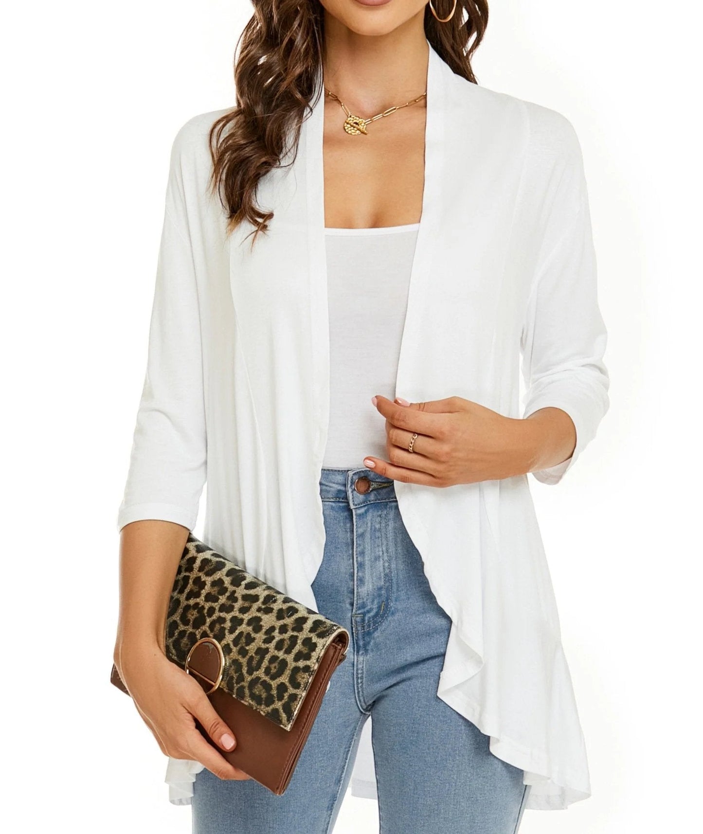 ✨Top 3 Cardigans en Solde 2025✨ | Gilet Léger Ouvert Décontracté à Volants pour Femme Automne/Hiver