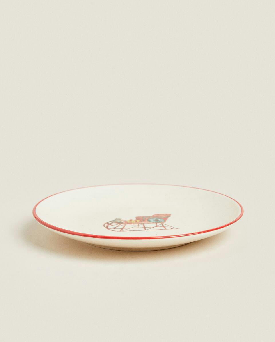 CHRISTMAS PRINT CERAMIC SET