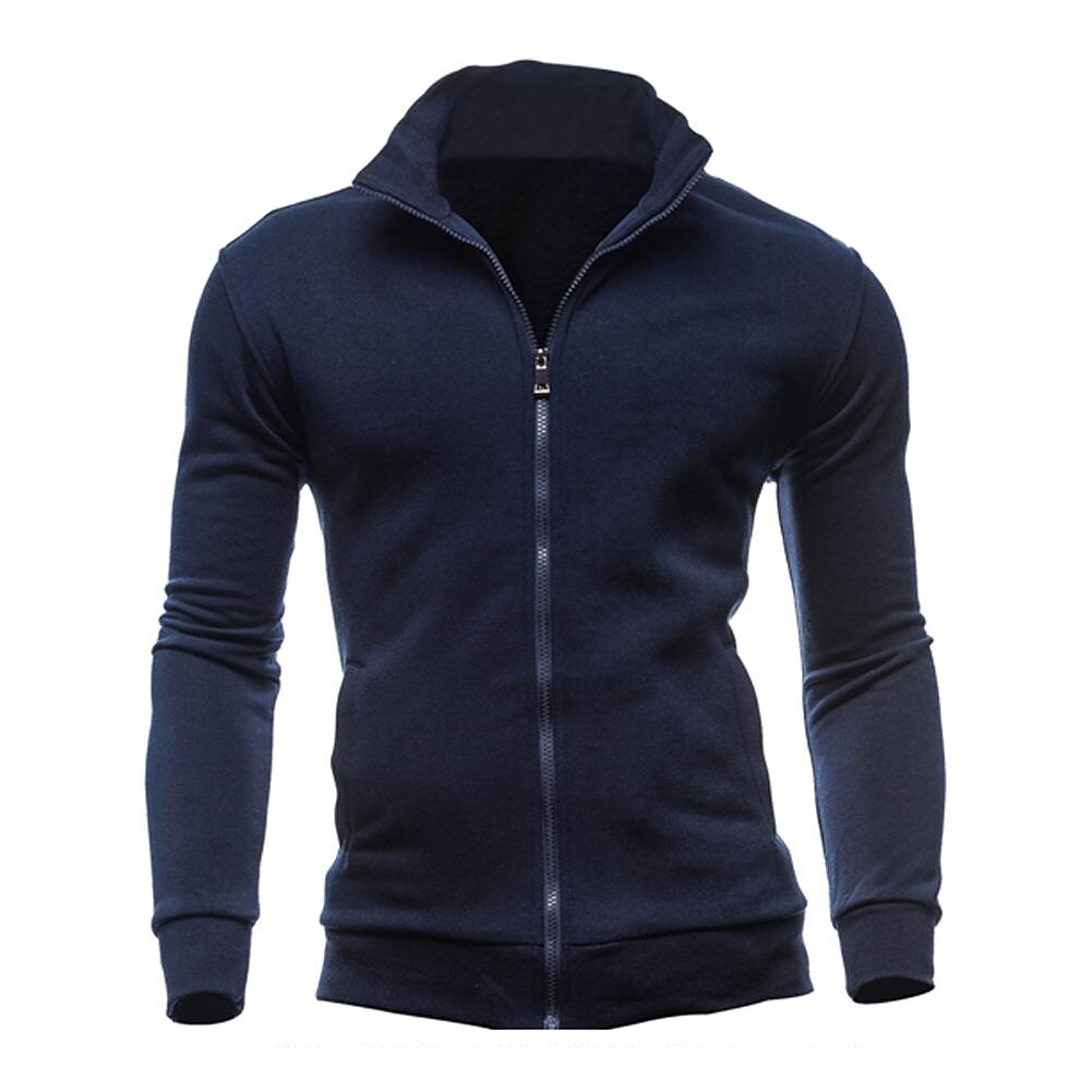 Cardigan zippé à col uni pour homme