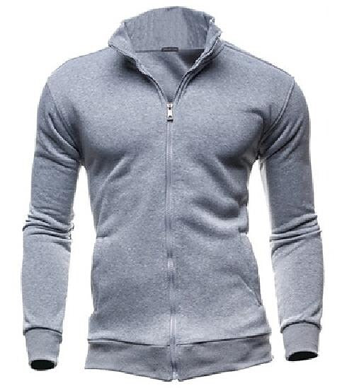 Cardigan zippé à col uni pour homme