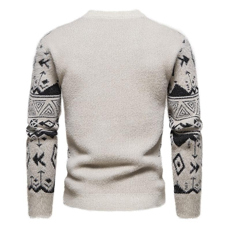 Pull de Noël Jacquard Coupe Ajustée Homme