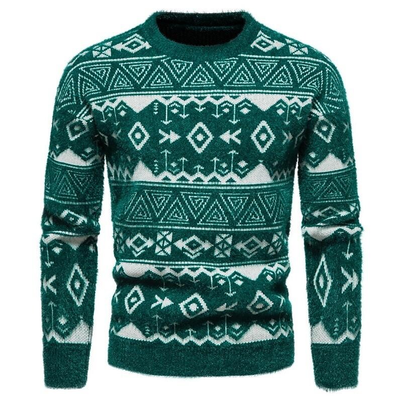 Pull de Noël Jacquard Coupe Ajustée Homme