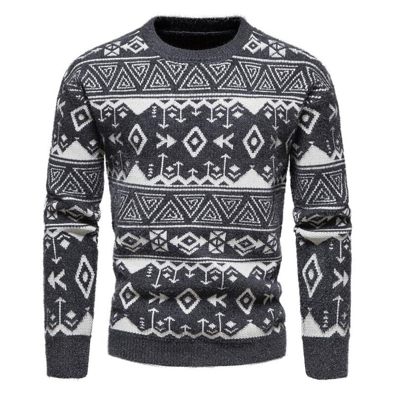 Pull de Noël Jacquard Coupe Ajustée Homme