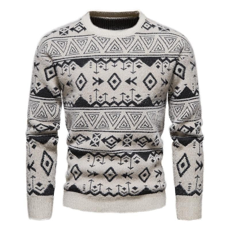Pull de Noël Jacquard Coupe Ajustée Homme